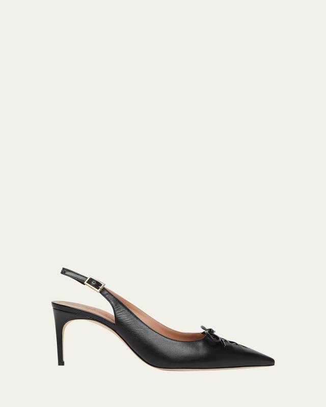 Trudie Nappa Laced Slingback Pumps